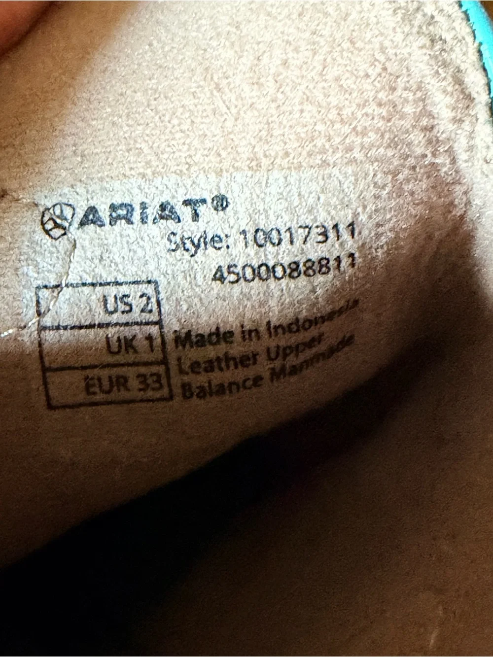 Ariat kids western